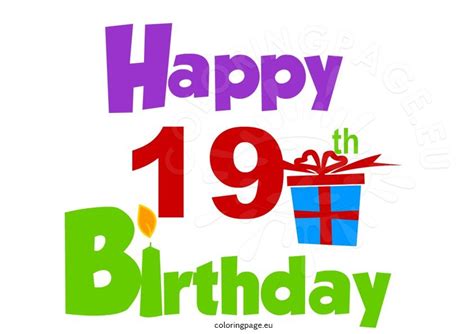 19th birthday pictures|free happy 19th birthday clip art.